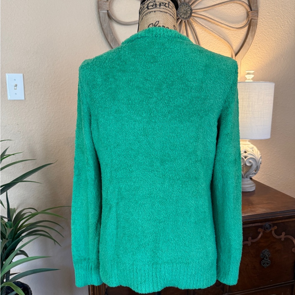 Style & Co. Kelly Green Chenille Women's Sweater - Picture 7 of 13